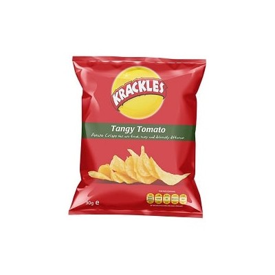 Krackles Potato Crisps Tangy Tomato 125g